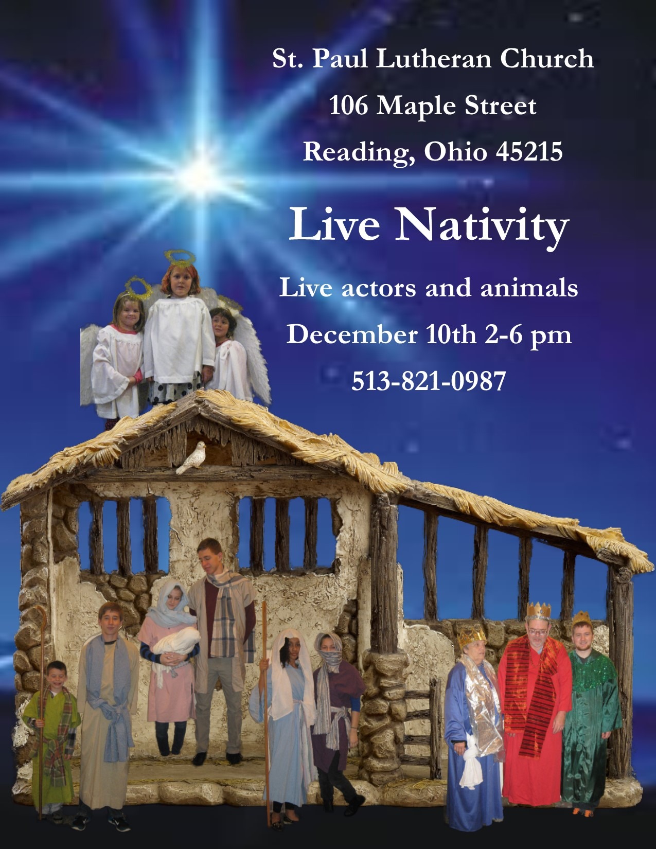 Live Nativity Dec. 10 St. Paul Lutheran Church